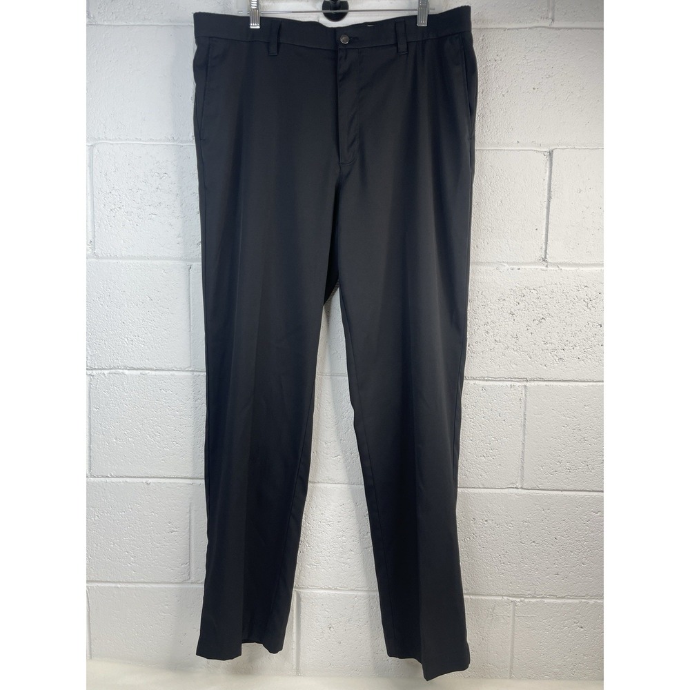 Callaway Pants Mens 38x32  Black Stretch 5 Pocket Golf Flat Front Chino Trousers